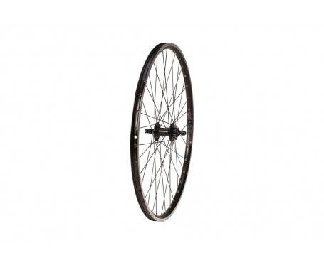 700C Hybrid Front WHEEL Alloy 6 bolt Disc black